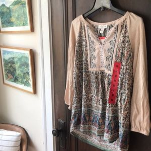 Bohemian style cotton top